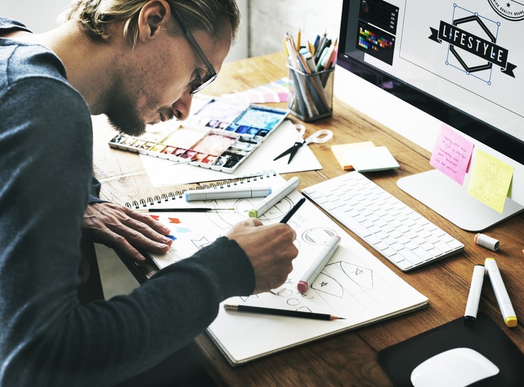 graphic designer working graphic designer working